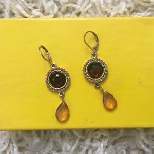 Beautiful Amber Earrings- GREAT STOCKING STUFFER!